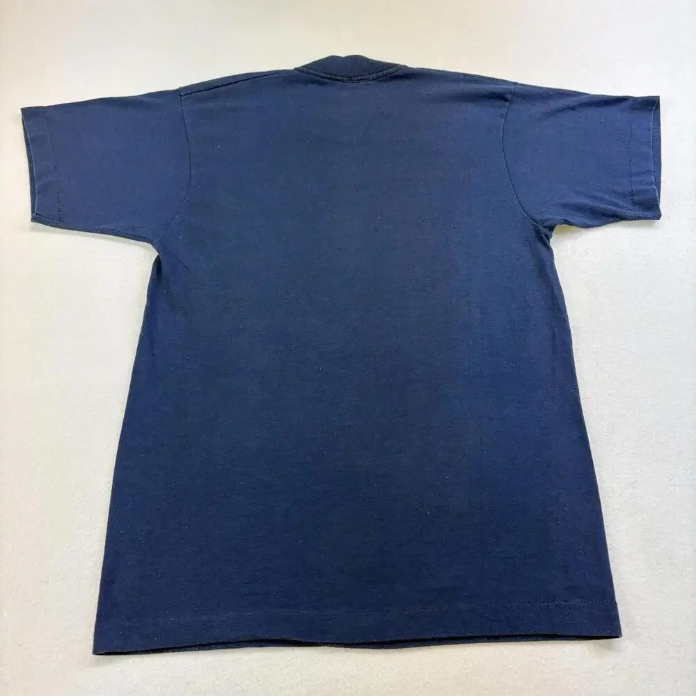 Vintage 80s 1986 Champion Empire State Games Shirt Size Medium Fits Small Navy - Picture 2 of 7